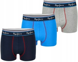 Pepe Jeans bokserki majtki bawełniane męskie 3PAK 