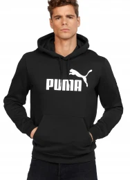 Puma Ess Big Logo Hoodie bluza męska z kapturem wkładana przez głowę  586686-01
